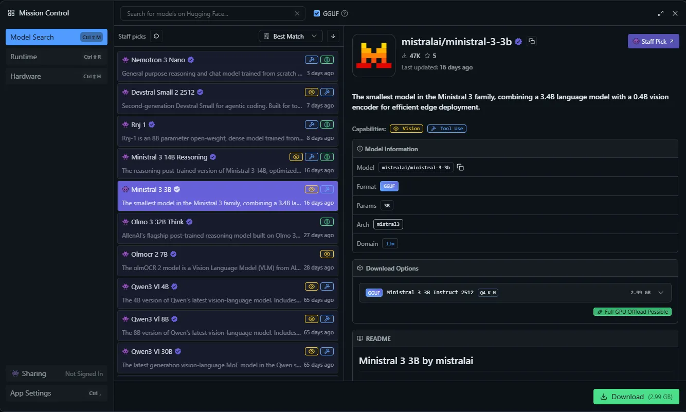 LM Studio Model Download
